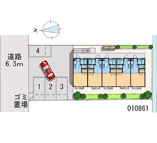 ★手数料０円★岐阜市西川手６丁目　月極駐車場（LP）